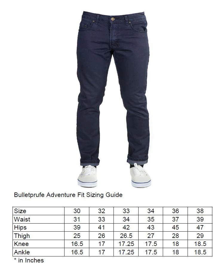 Bulletprufe Midnight Blue Denim adventure fit pants - Image 5