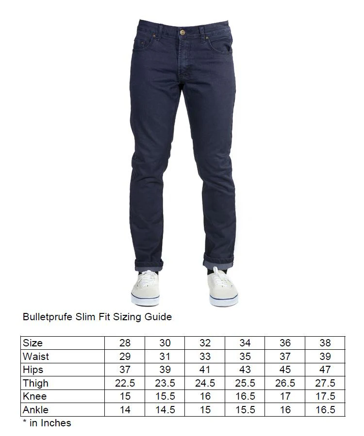 Bulletprufe Midnight Blue Denim slim fit pants - Image 5