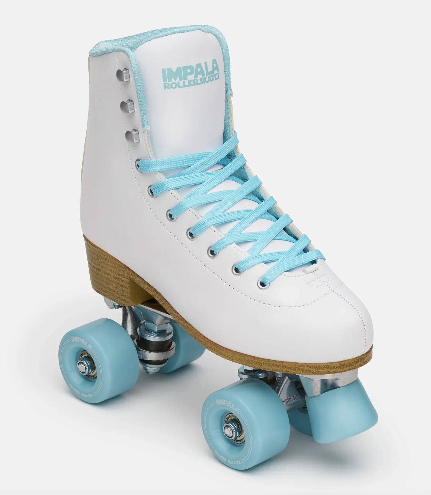 Impala White Ice roller skates.
