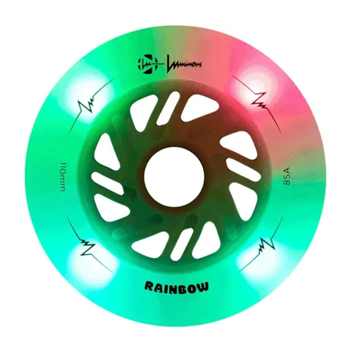 Luminous 110mm INLINE SKATE light up wheels