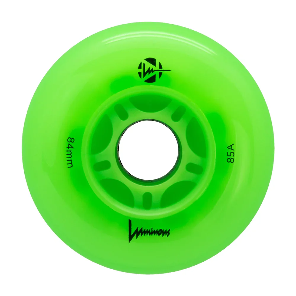 Luminous 84mm light up inline skate wheels