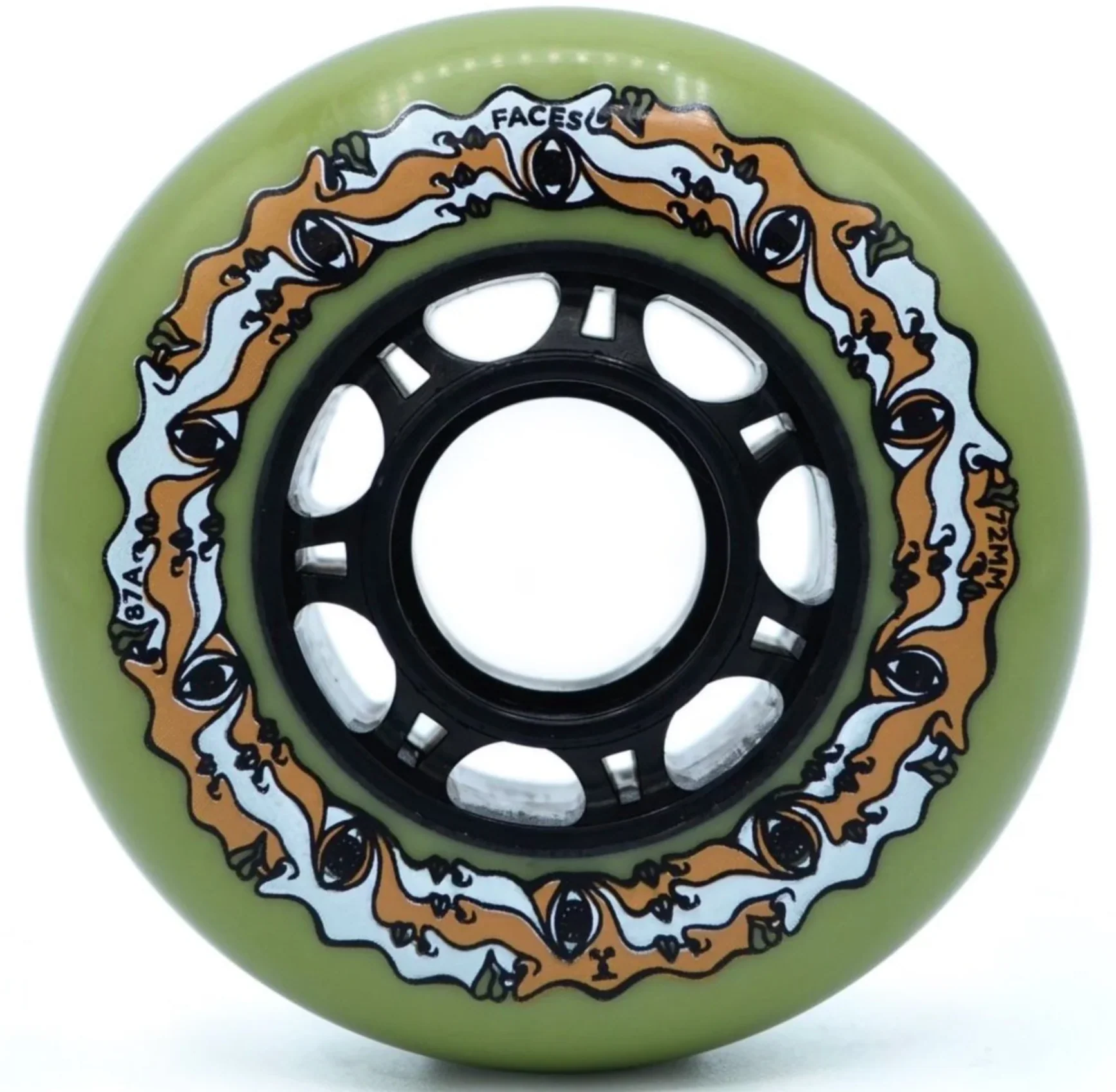 Mushroom Blading 72mm Faces inline wheel