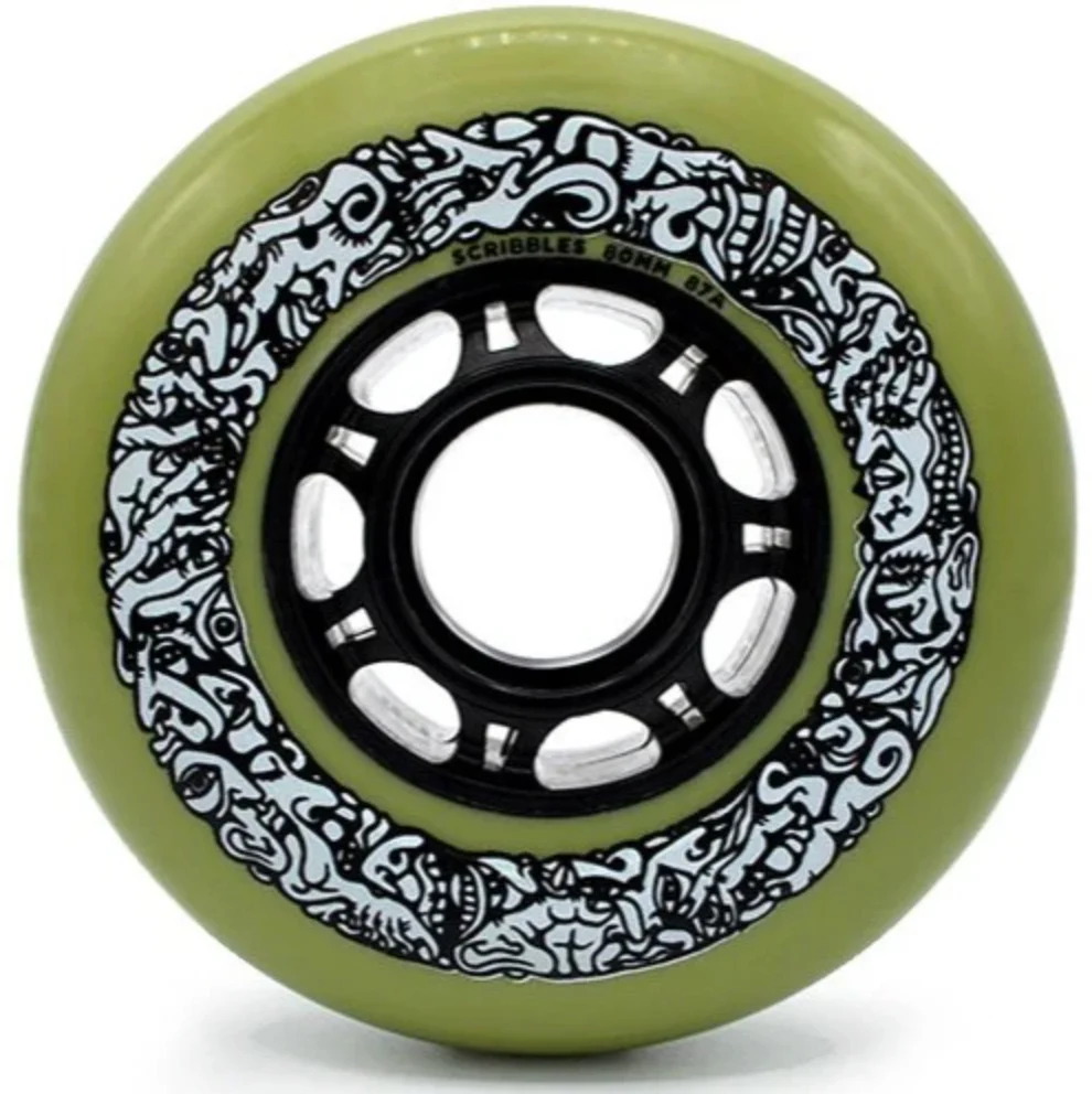 Mushroom Blading 80mm Scribbles inline wheel