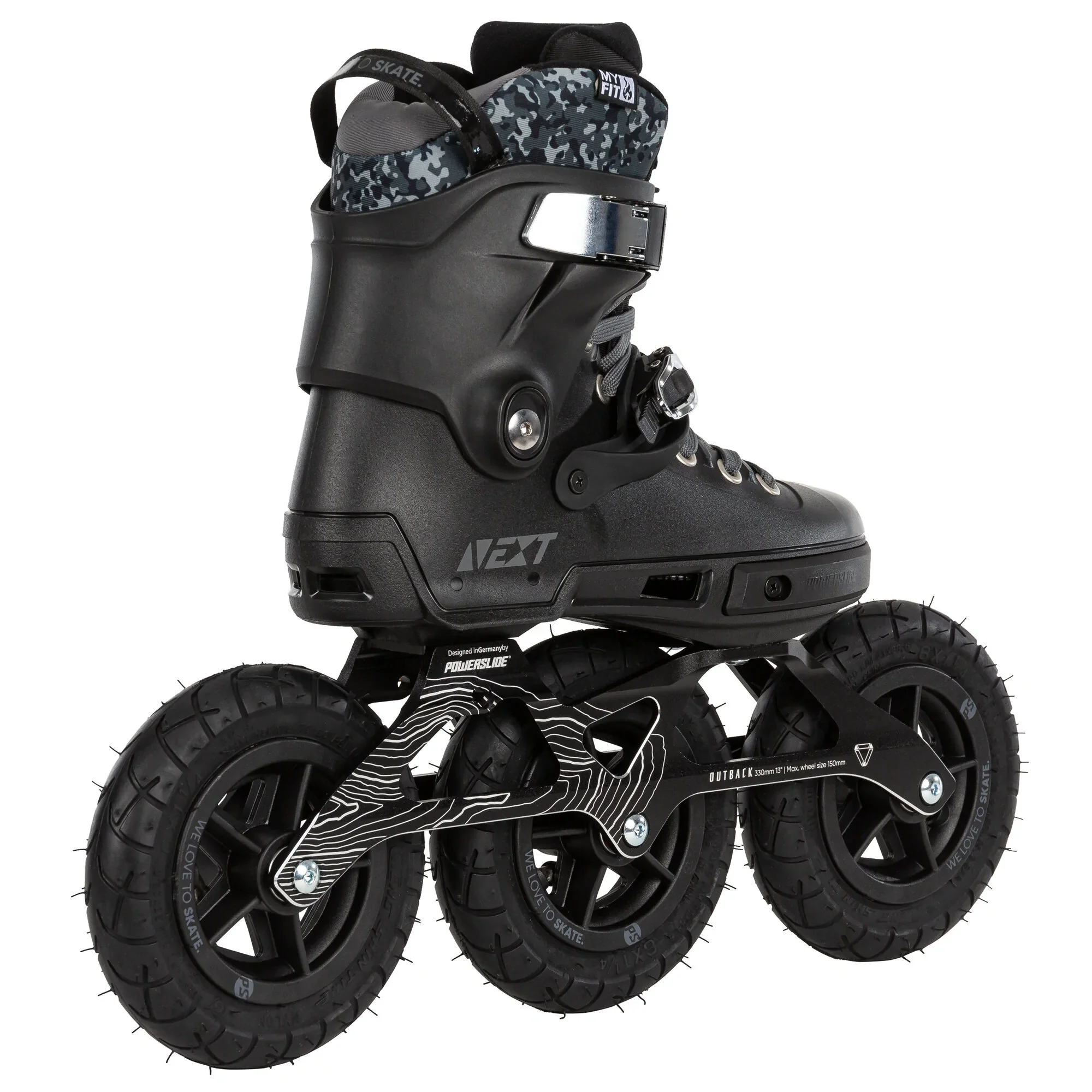 Powerslide Next Outback 150 off road inline skates - Image 3