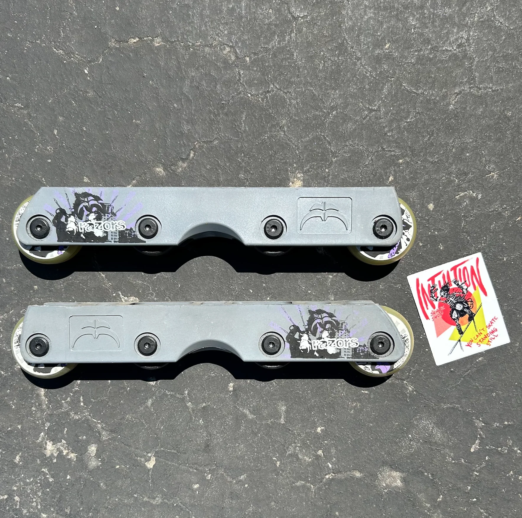 Razors UFS Gray inline skate frames - Image 2