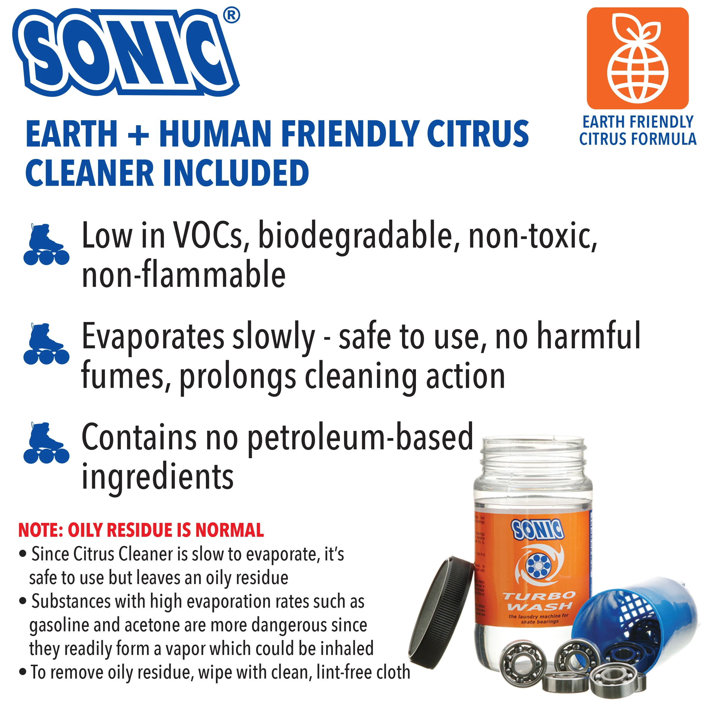 Sonic Turbo Wash Citrus bearing cleaning kit - Image 6